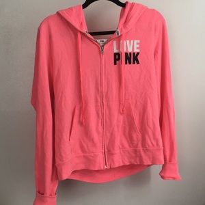 Victorias secret PINK neon hoodie